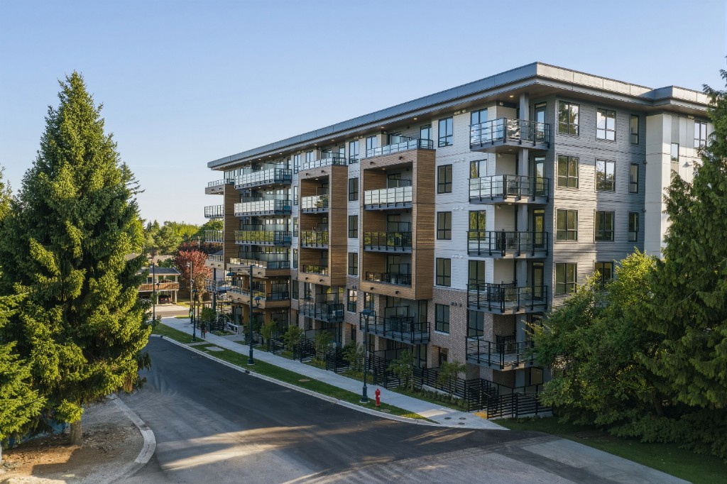 Street view of City Corners condominiums at 10065 133 Street in Surrey